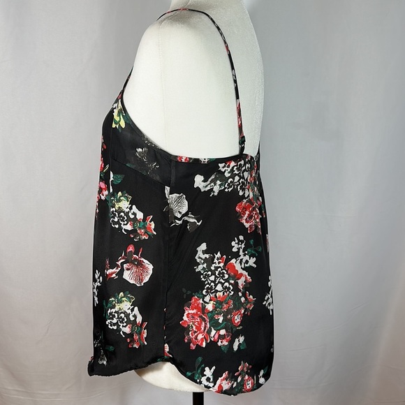 Talula Black Floral Chiffon Tank Top - Picture 3 of 11